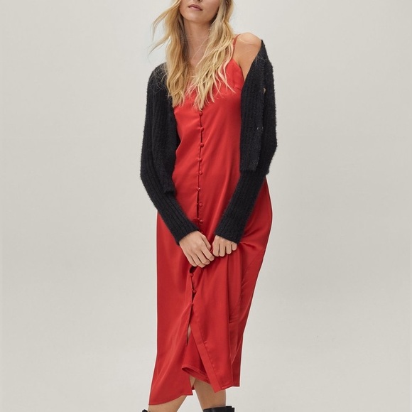 Nasty Gal Dresses & Skirts - Nasty Gal Red Midi Dress